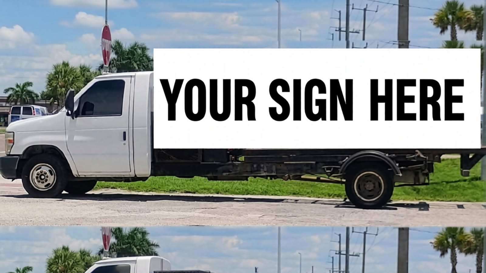Mobile billboard truck ready for restaurant and business advertising in Port Charlotte, FL