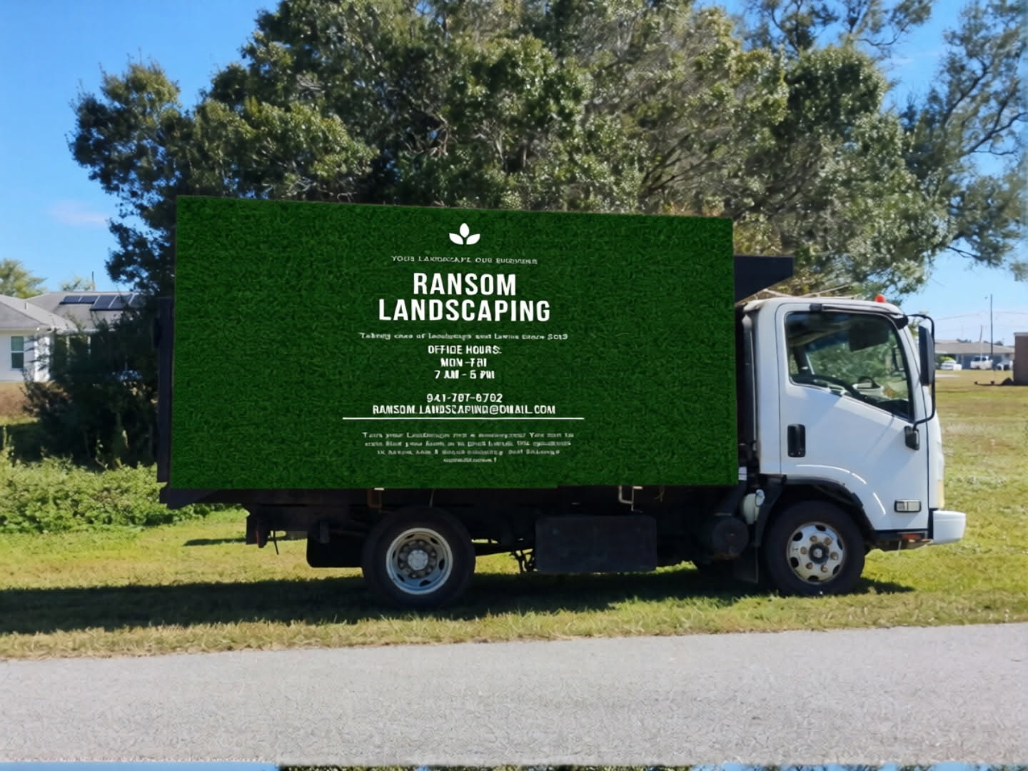 Local business advertising campaign on a Tweety Bird Inc billboard truck